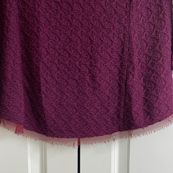 Anthropologie Postmark Textured Plum Blouse - Picture 4 of 7